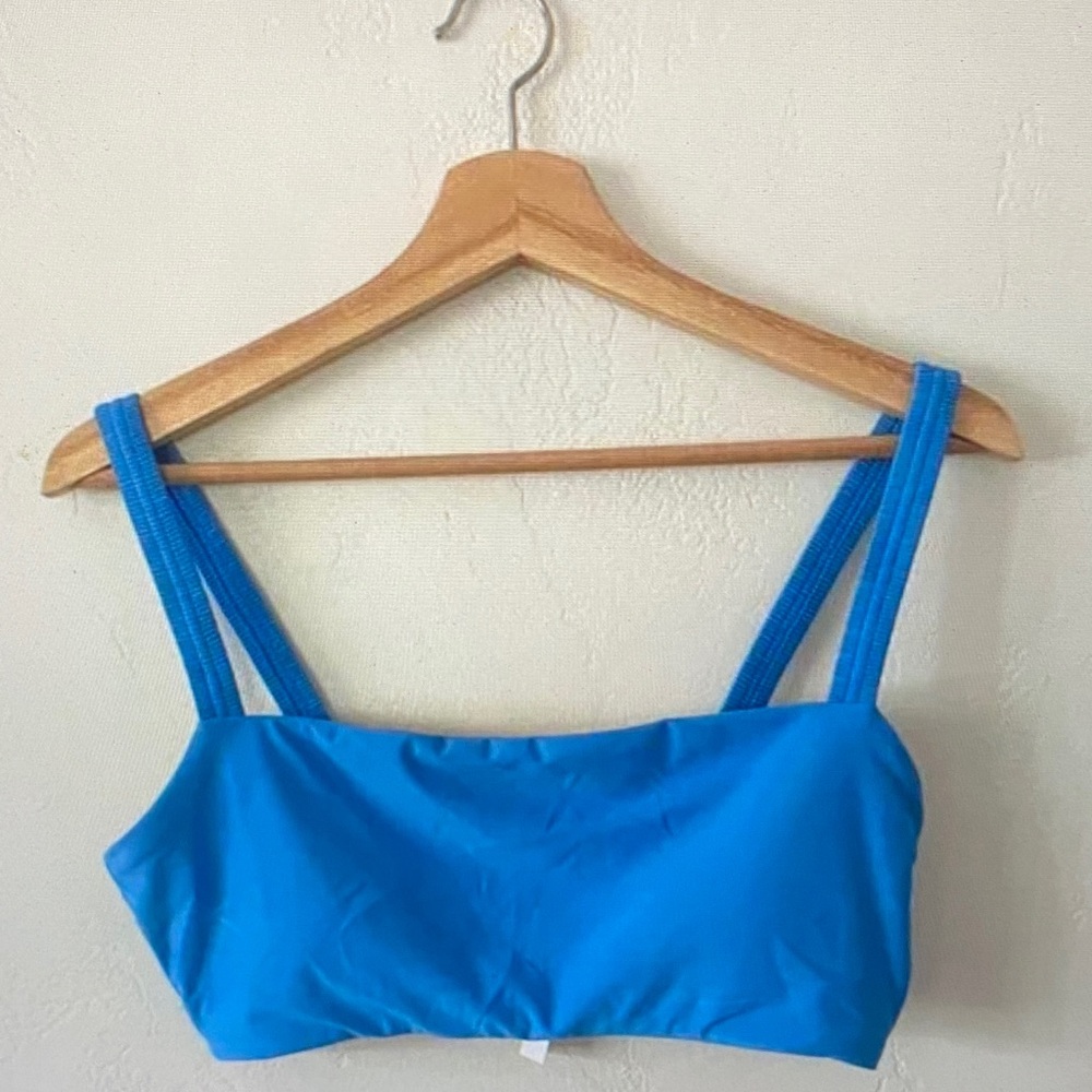 Madewell Blue Bikini Top